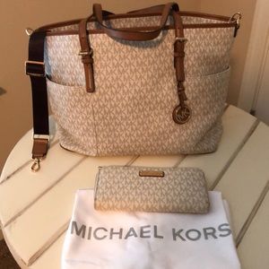 Michael Kors Diaper Bag and Wallet